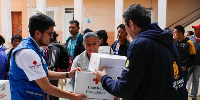 Comunidad de La Cruz, afectada por la temporada de lluvias, recibió ayuda humanitaria
