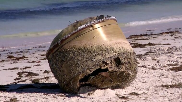 El cilindro misterioso en la playa de Australia Occidental podría ser basura espacial, dicen las autoridades | Noticias de Buenaventura, Colombia y el Mundo