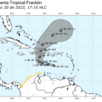 El Ideam nos muestra el curso que toma esta tormenta en el mar Caribe.