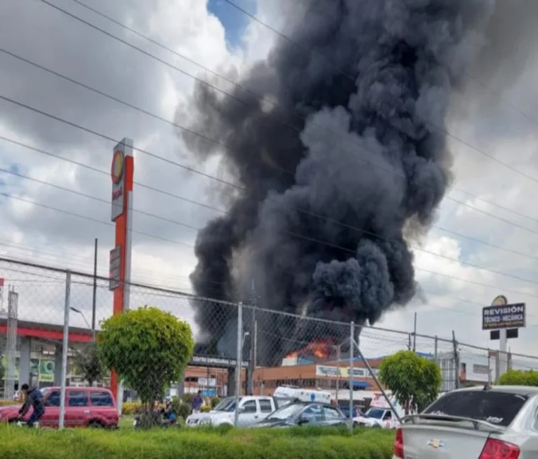 Bogotá, incendio, gasolina