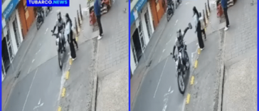 El robo en motocicleta en Pasto sigue siendo frecuente y preocupante para la comunidad, a plena luz del día les arrebataron el bolso a una mujer y su hija.